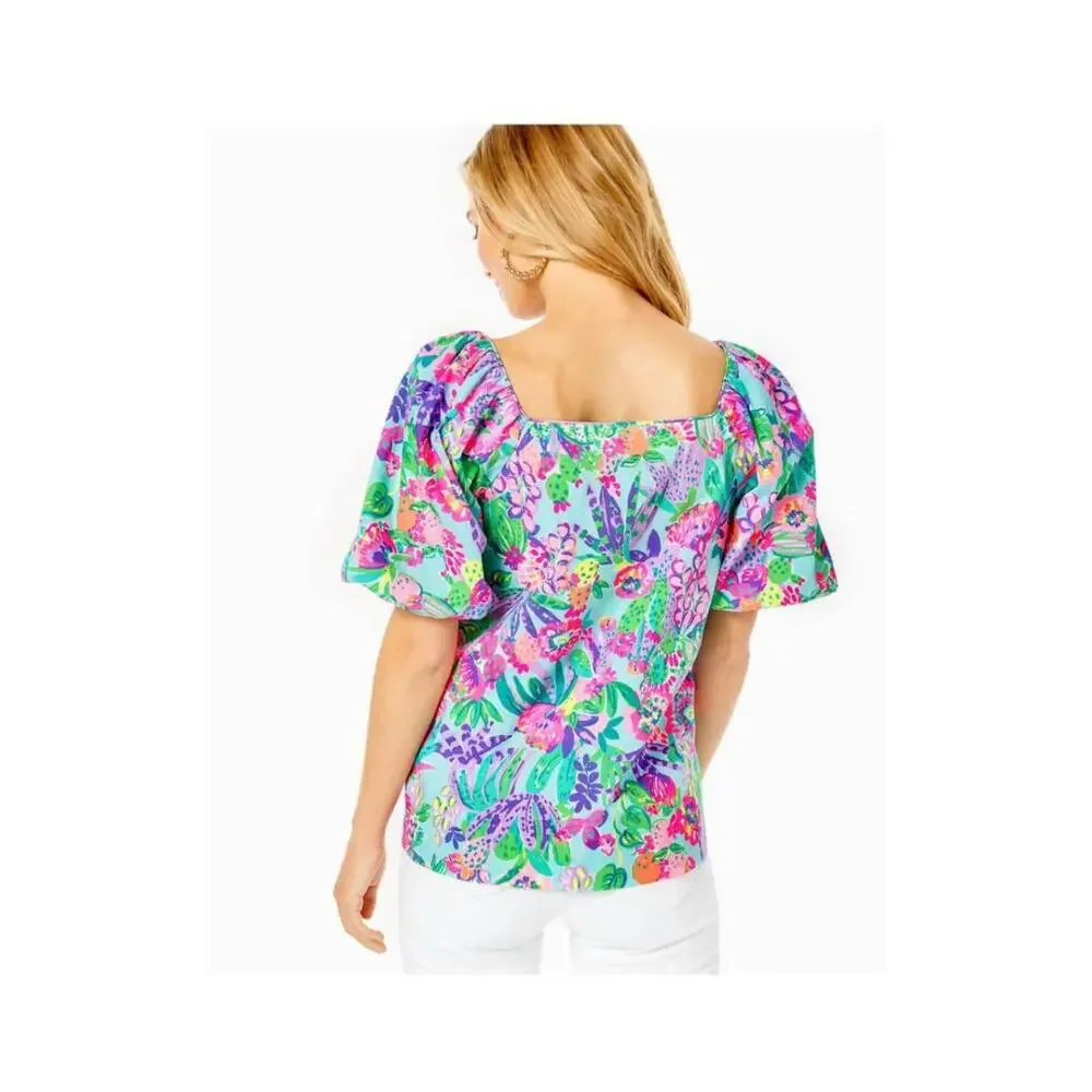 Lilly Pulitzer Lettie Puff Sleeve Top NWT